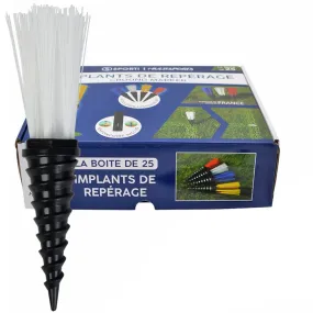 Set di 25 marcatori per campi tipo Plifix
