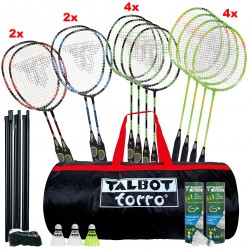 Set didattico per Badminton Torro School Fighter 12 racchette