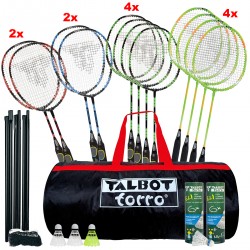 Set didattico per badminton Torro School Fighter con borsa