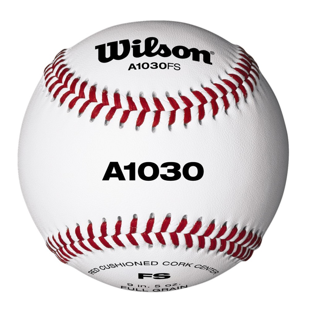 Palla da baseball Wilson A1030 | Regolamentare | Pelle naturale