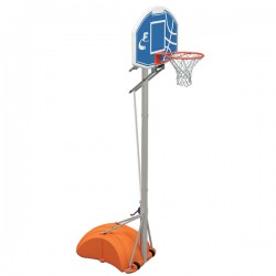 Canestro basket trasportabile, regolabile in altezza.