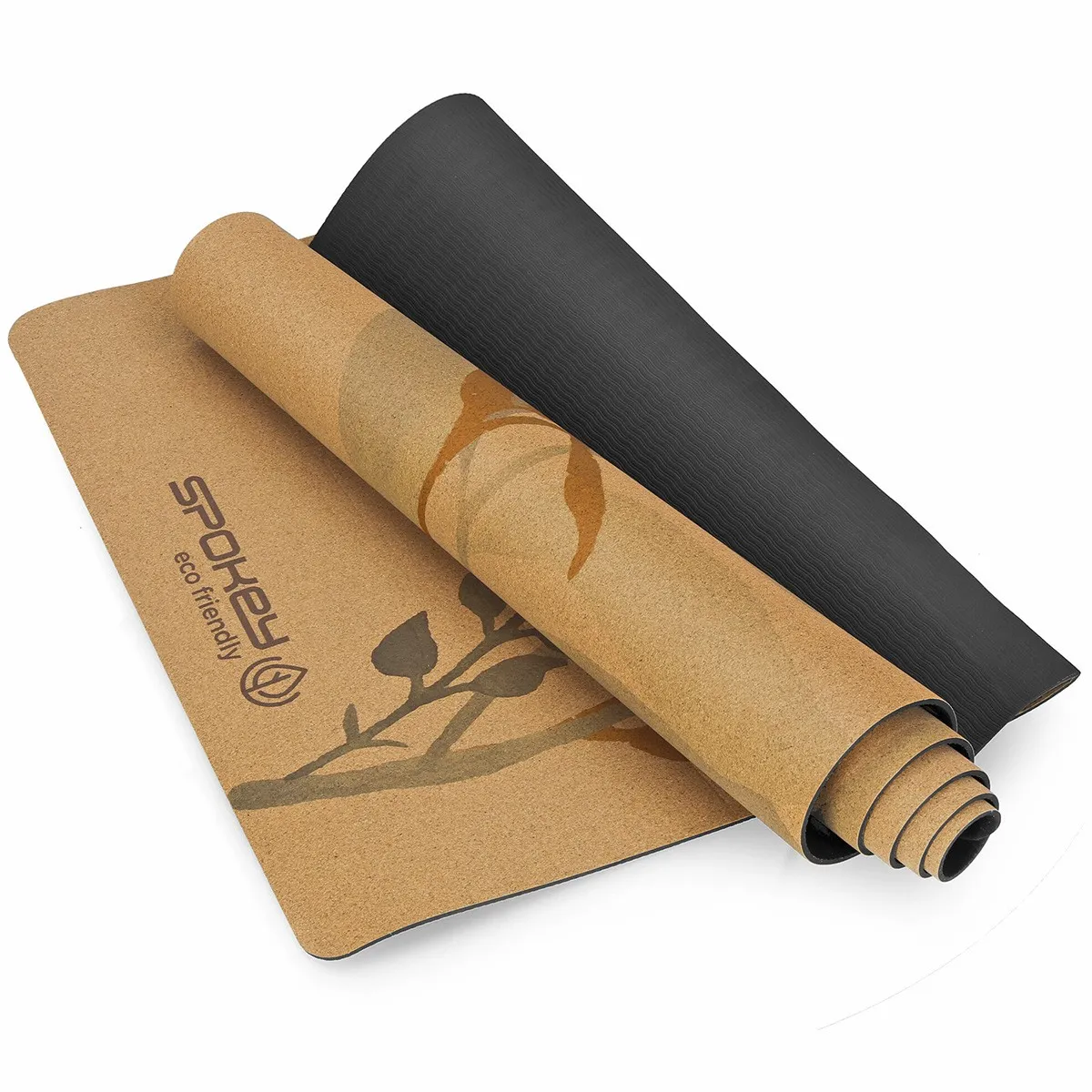 Stuoia in sughero Savasana per Yoga e Pilates, arrotolabile e antiscivolo