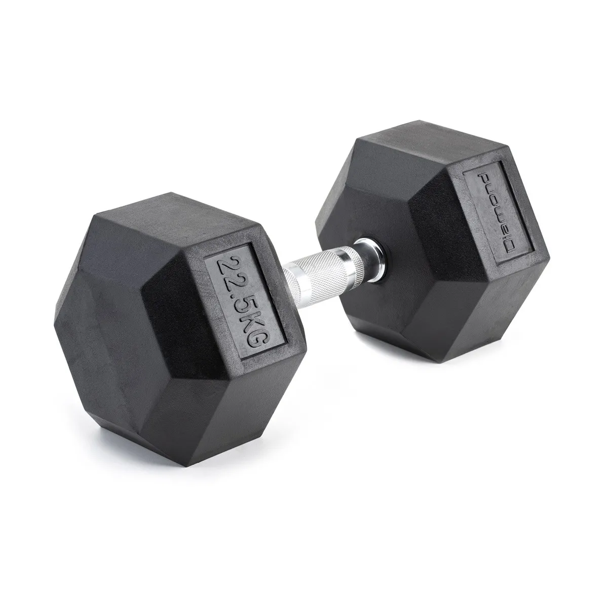 Manubrio esagonale gommato Diamond da 22,5 kg