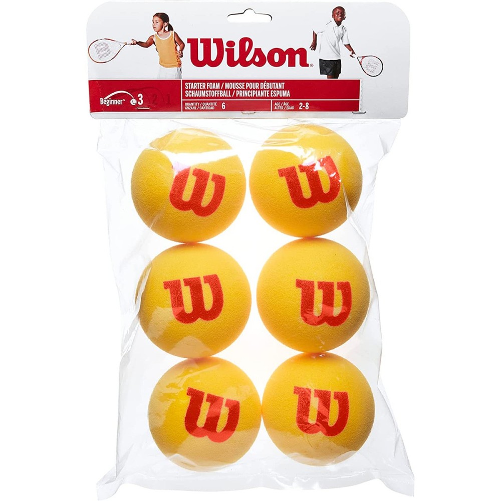 Confezione 6 palle tennis Wilson Starter Foam