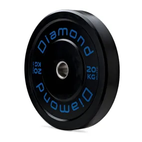 Bumper in gomma 20 kg per bilancieri olimpici vista laterale