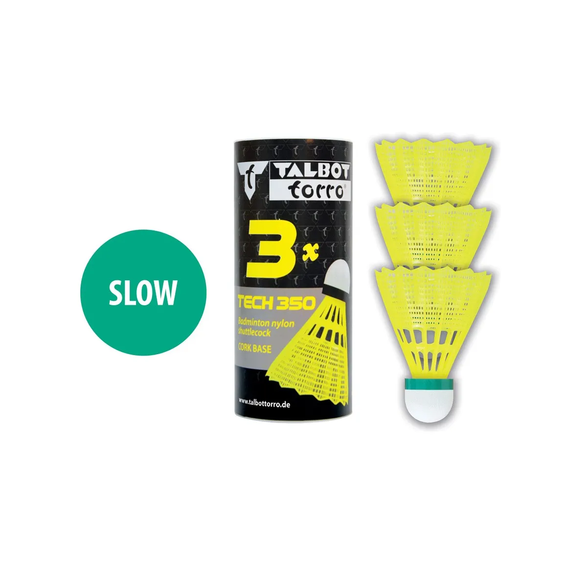 Torro Tech 350 tubo 3 volani per badminton velocità ridotta