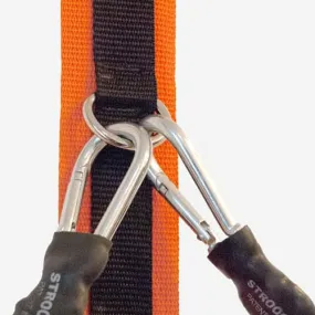 Attacco porta Spine strap Stroops, regolabile, con moschettoni agganciati
