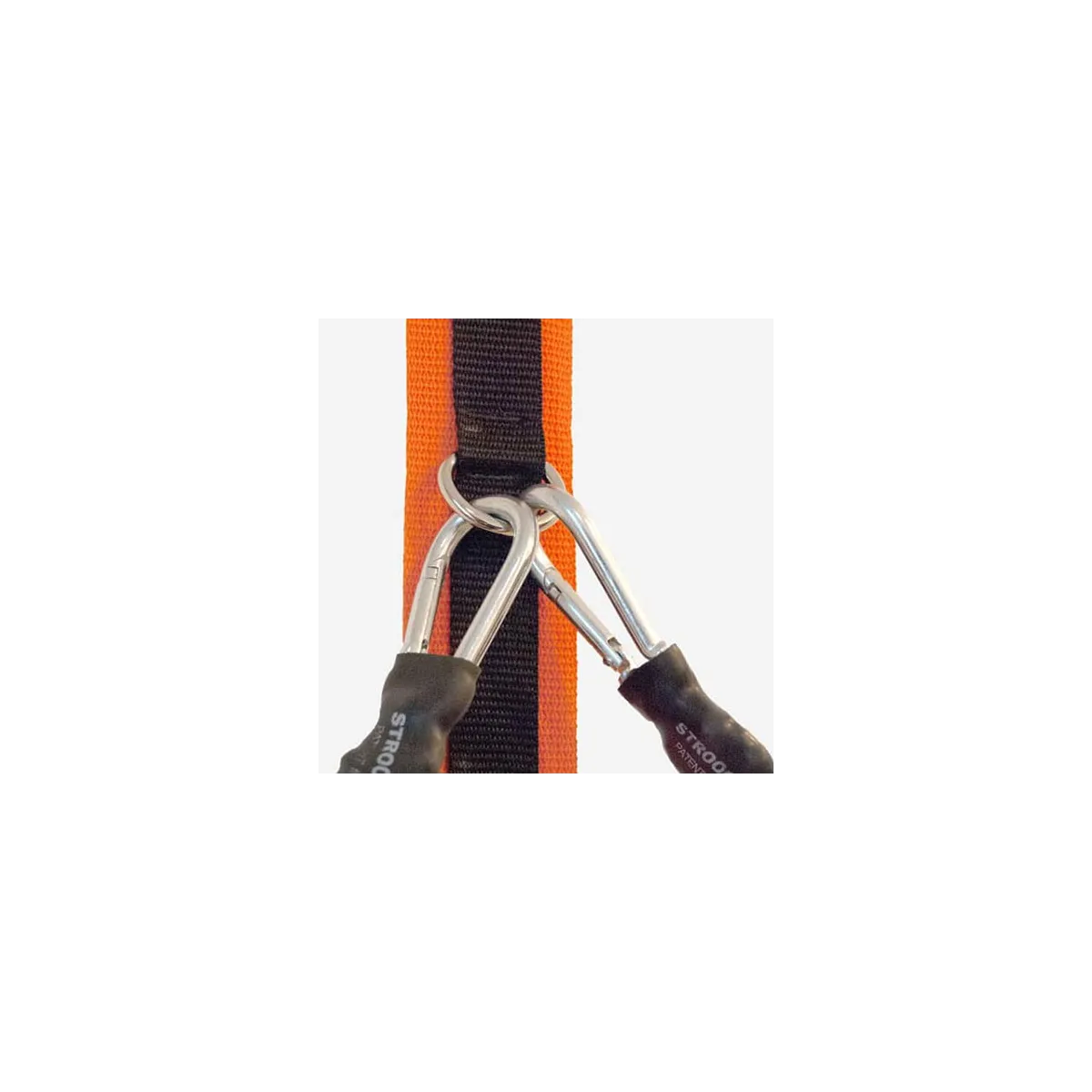 Attacco porta Spine strap Stroops, regolabile, con moschettoni agganciati