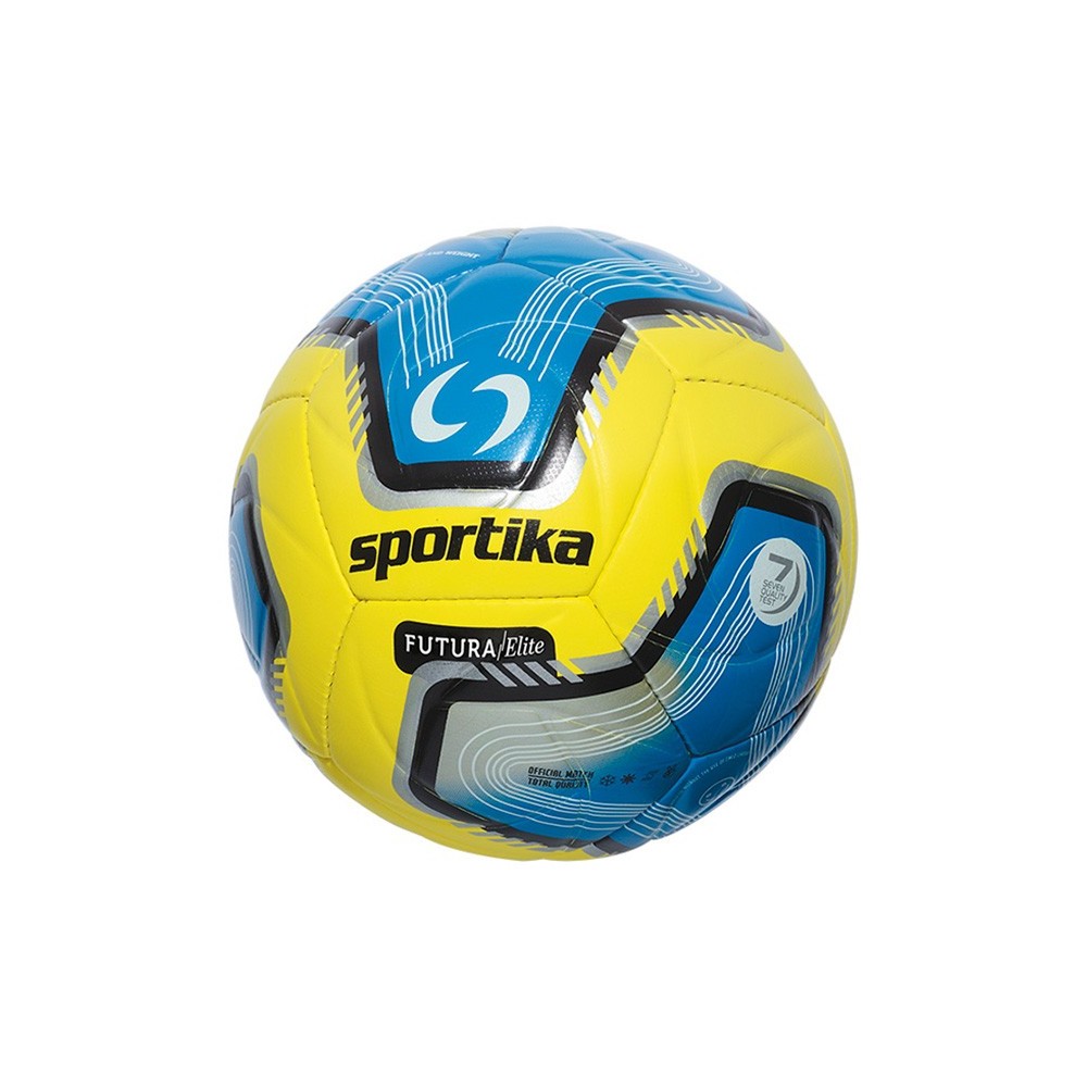 Pallone calcio Sportika Futura Elite misura 5, colore giallo