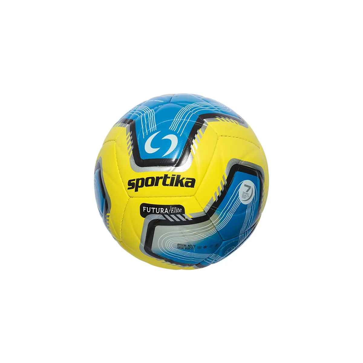 Pallone calcio Sportika Futura Elite misura 5, colore giallo