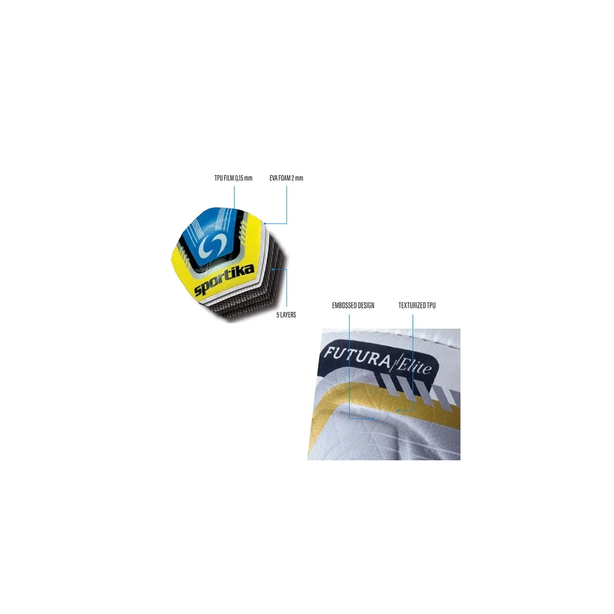 Pallone calcio Sportika Futura Elite misura 5 | Allenamento Pro