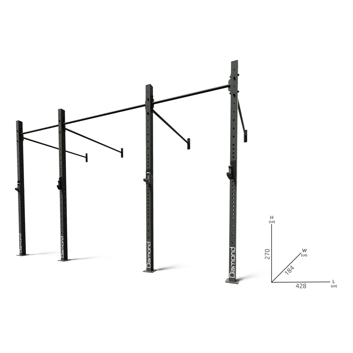 Rig triplo naked wall mount misure