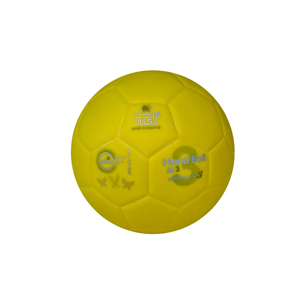 Pallone pallamano Trial Ultima 49-3 approvato FIGH, giallo