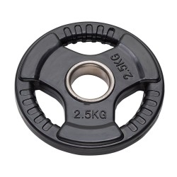 Disco per bilanciere olimpico da 2.5 kg | Tri-Grip | Rivestito in gomma