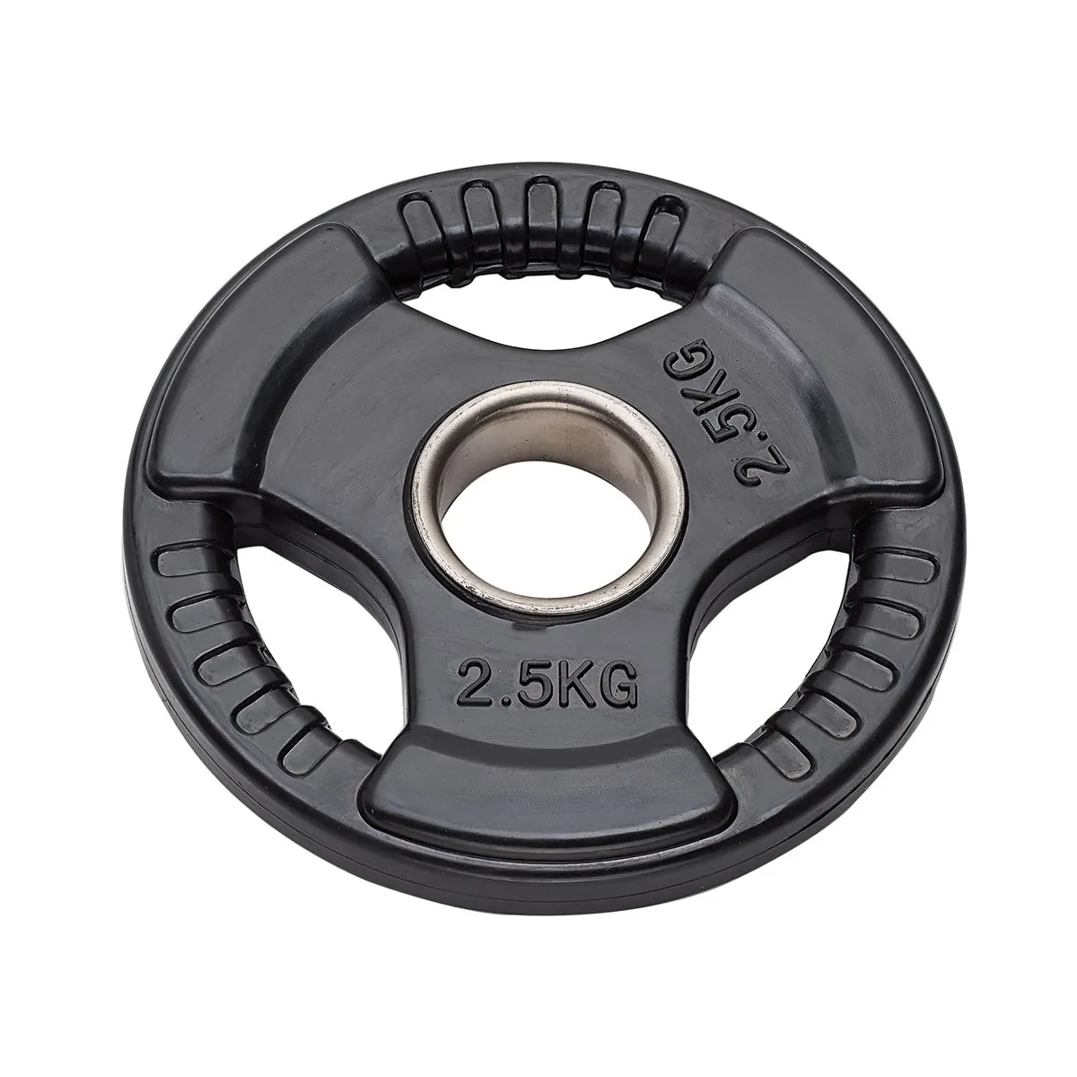 Disco gommato olimpico da 2.50 kg, foro 50 mm Tri-Grip