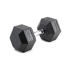 Manubrio esagonale gommato Diamond da 25 kg