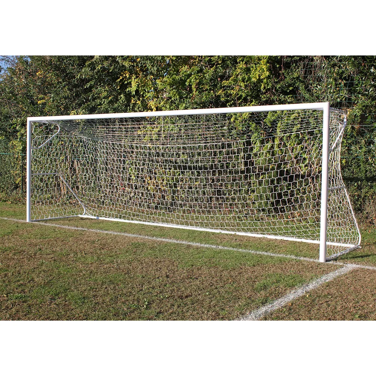 Porta calcio singola 6x2 m trasportabile in acciaio