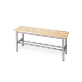 Panchina spogliatoio in alluminio da mt 1 solo seduta grigio