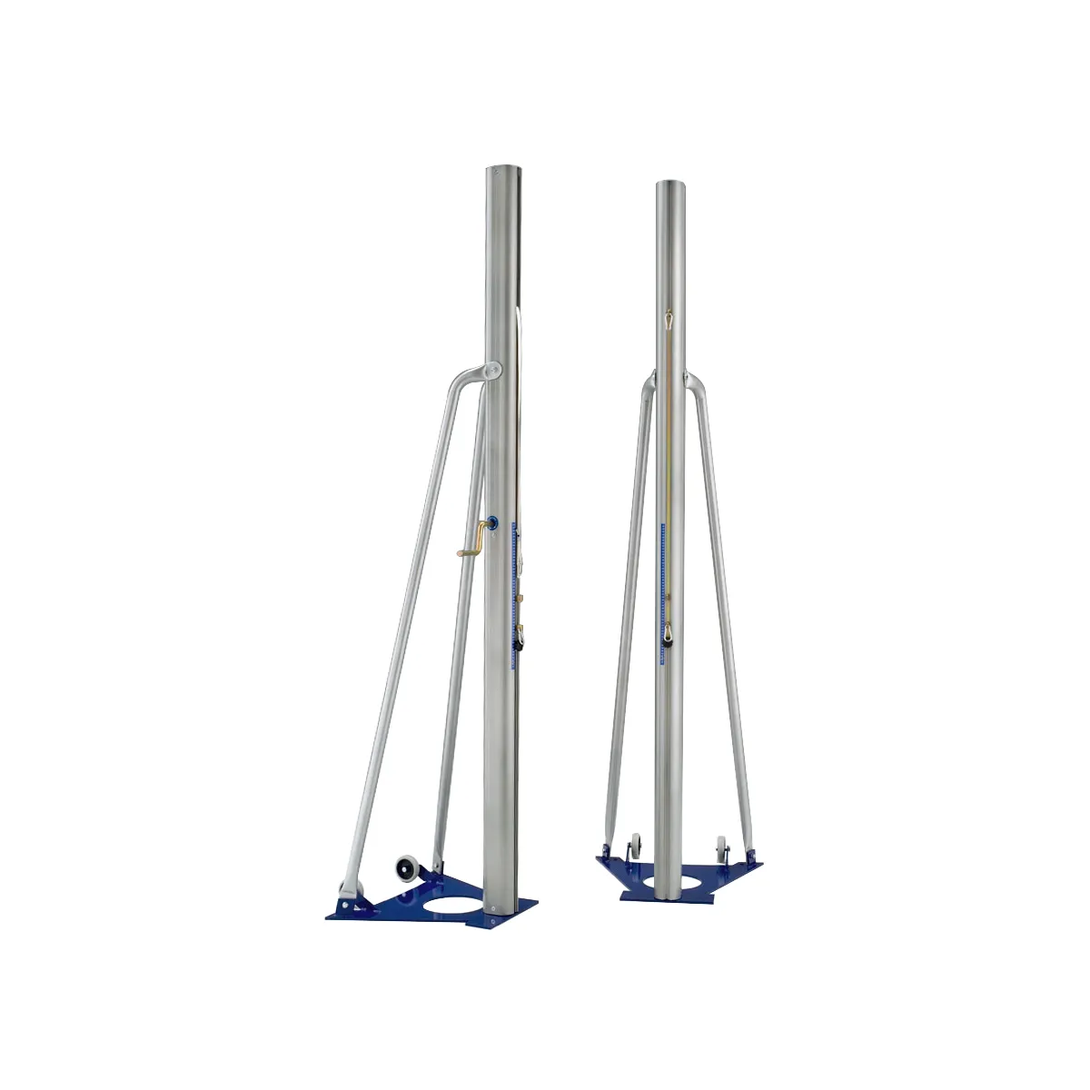 impianto pallavolo a traliccio in alluminio, tiranti ridotti