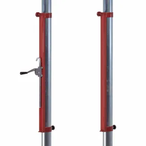 Dettaglio di impianto pallavolo monotubolare - in acciaio