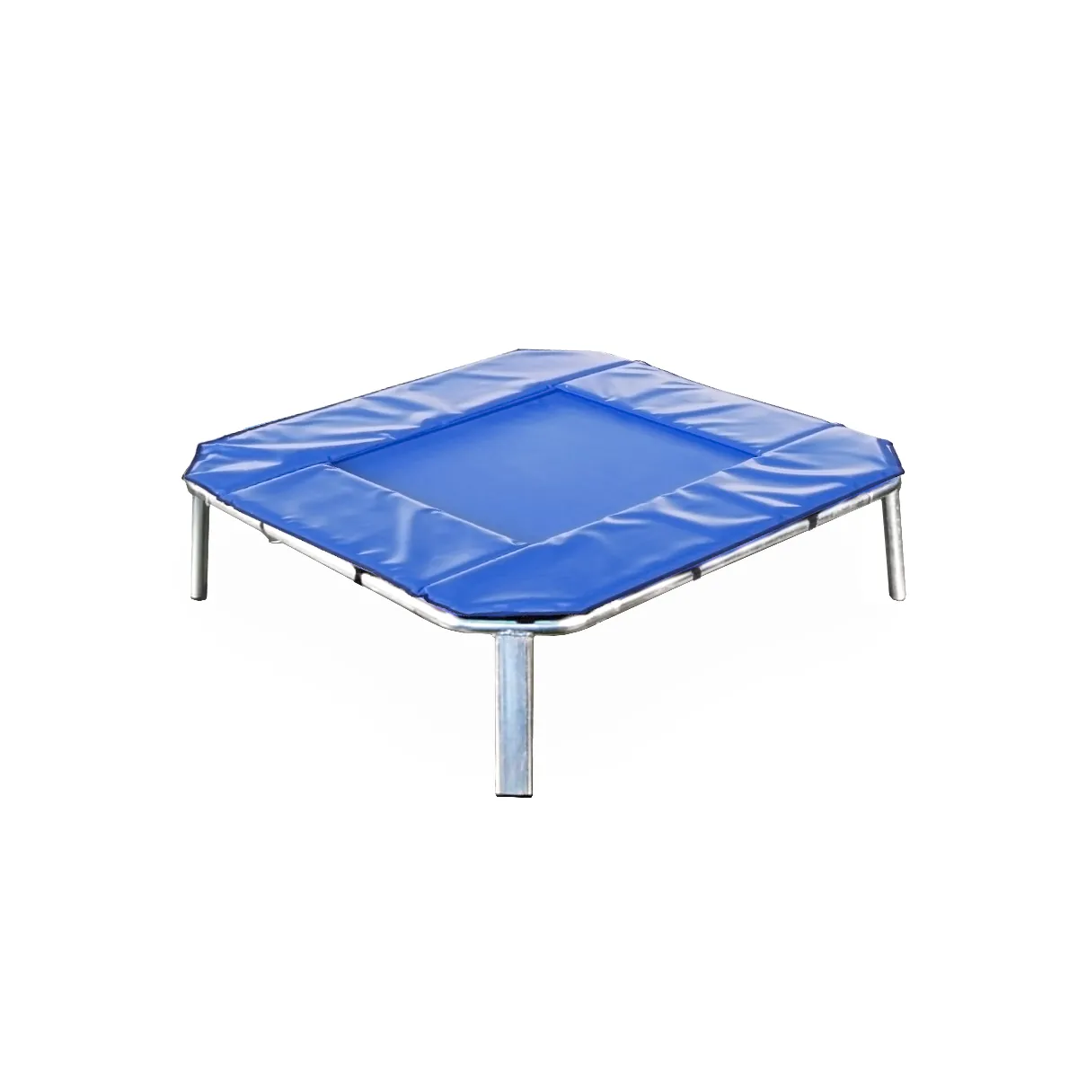 Trampolino fisso con imbottiture per ginnastica  - 125x125 cm