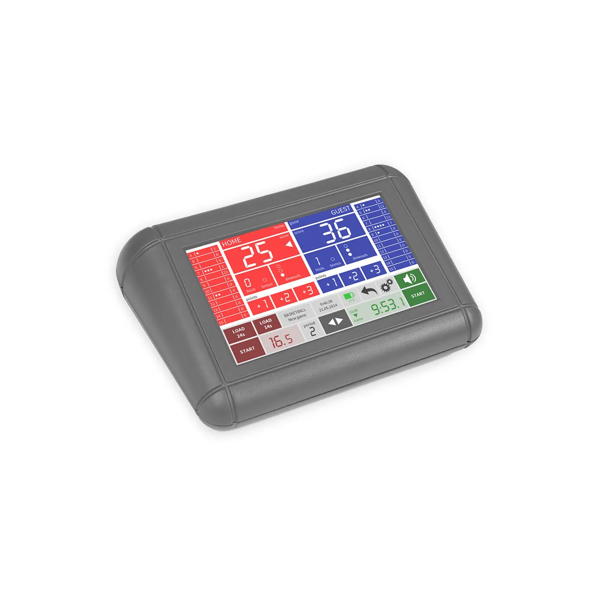 Console visualizzata programmabile, touchscreen, ricaricabile