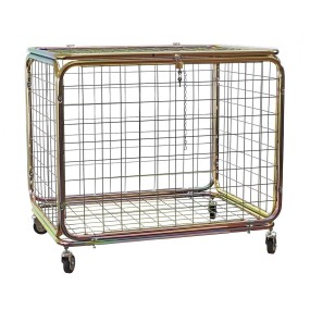 Carrello porta palloni in acciaio zincato, con chiusura a lucchetto