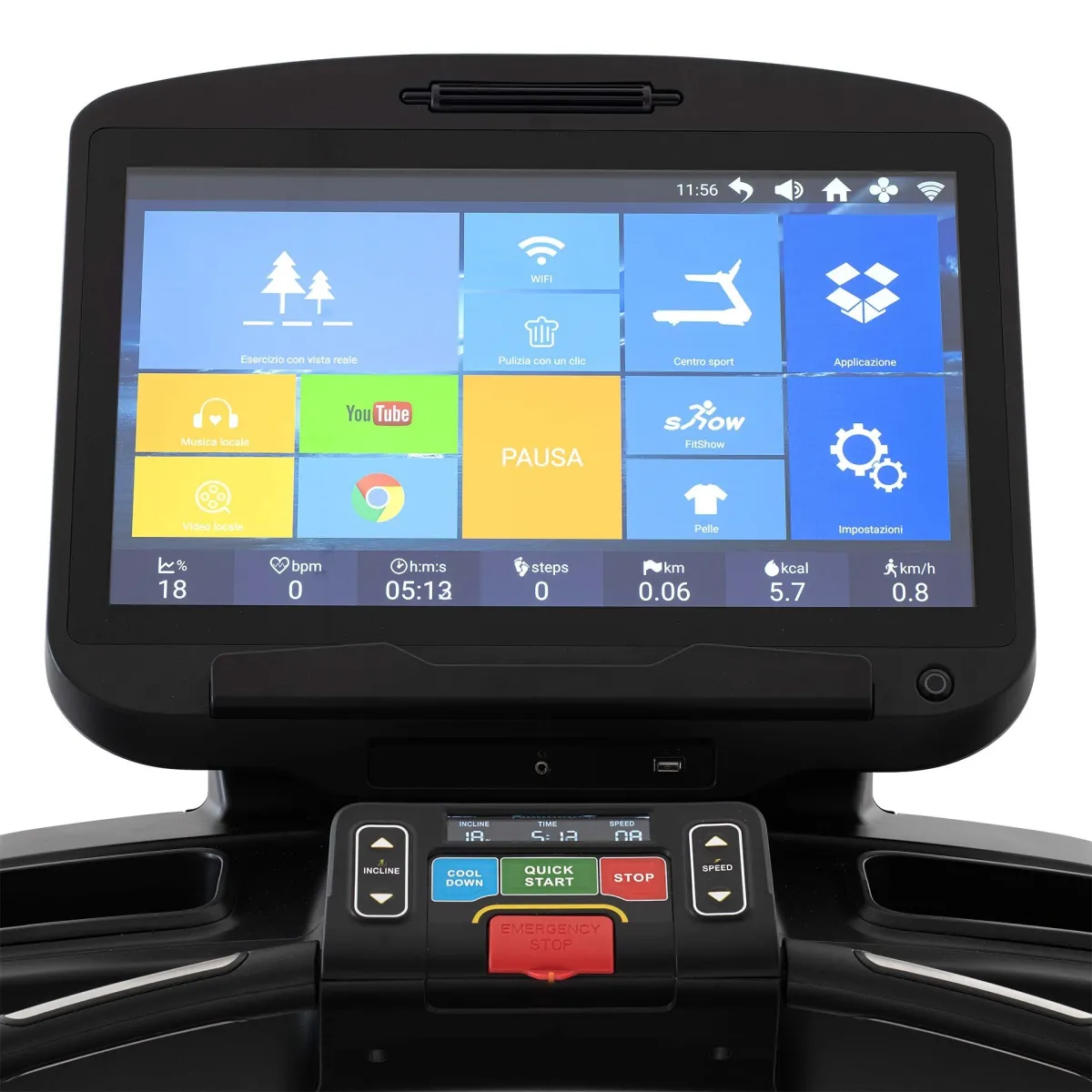 Tapis roulant Diamond T96 schermo