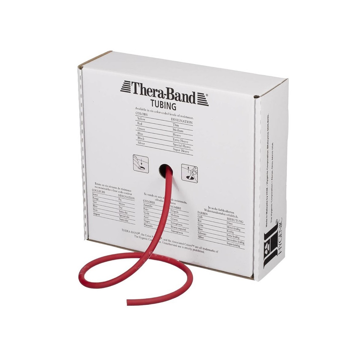 Rotolo elastico tubolare Thera-Band 30,5 m Rosso, leggero