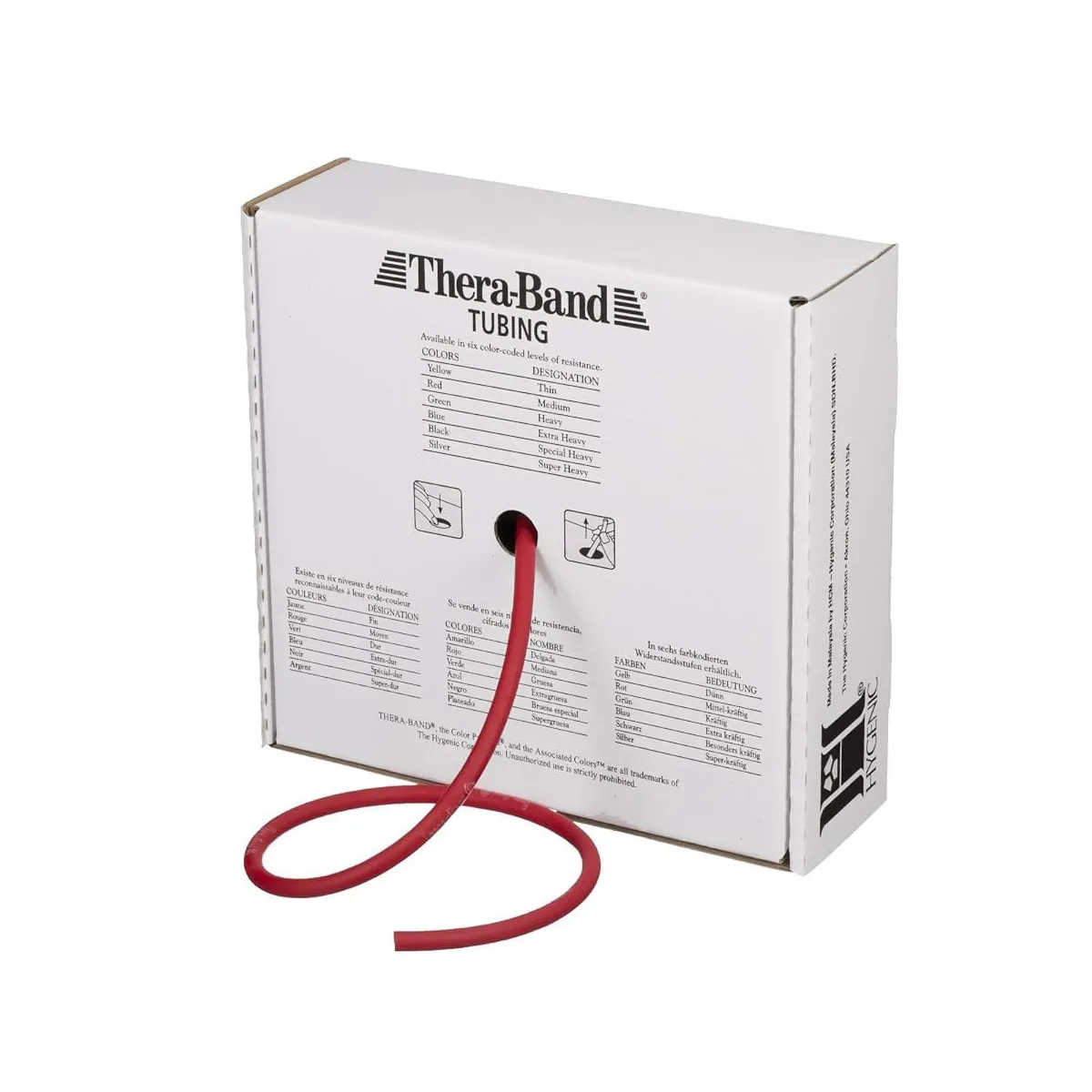 Rotolo elastico tubolare Thera-Band 30,5 m Rosso, leggero