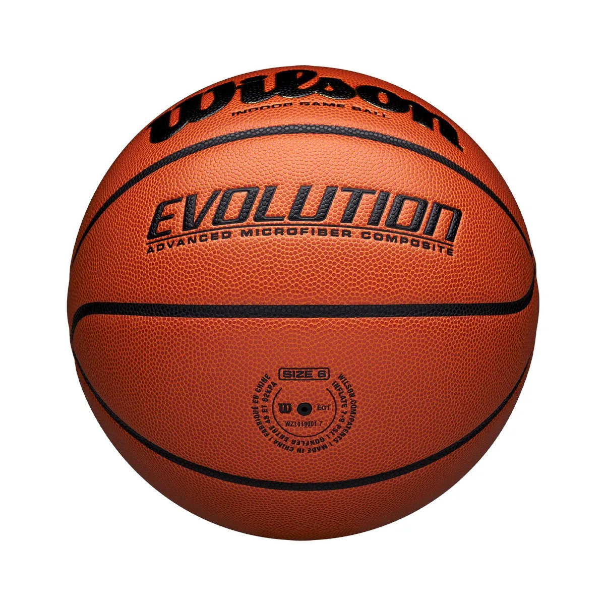 Pallone basket Wilson Evolution sotto
