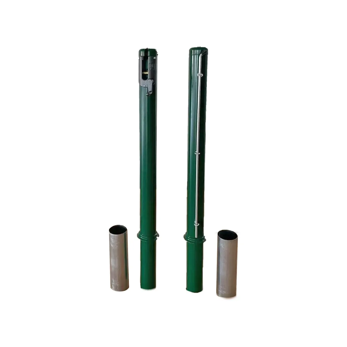 coppia pali per campo tennis con tendirete