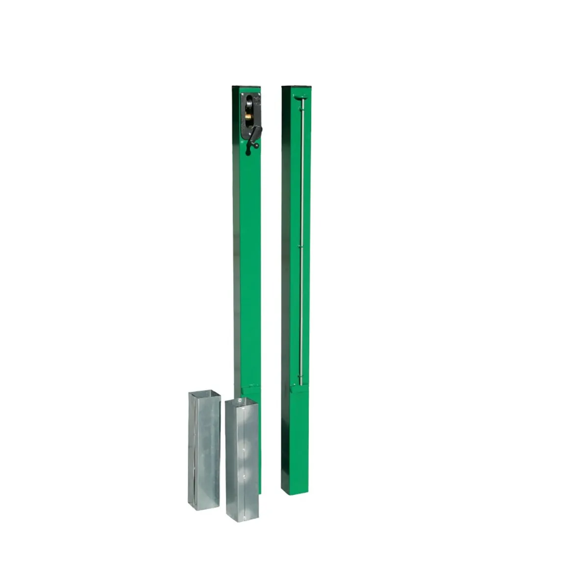 coppia pali tennis regolamentari, con tendirete, modello professionale