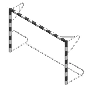 Coppia porte pallamano trasportabili,  spoglie