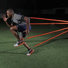 4268. Double Gun Stroops, 4 elastici 140 cm. con polsiere, cavigliere e attacco universale