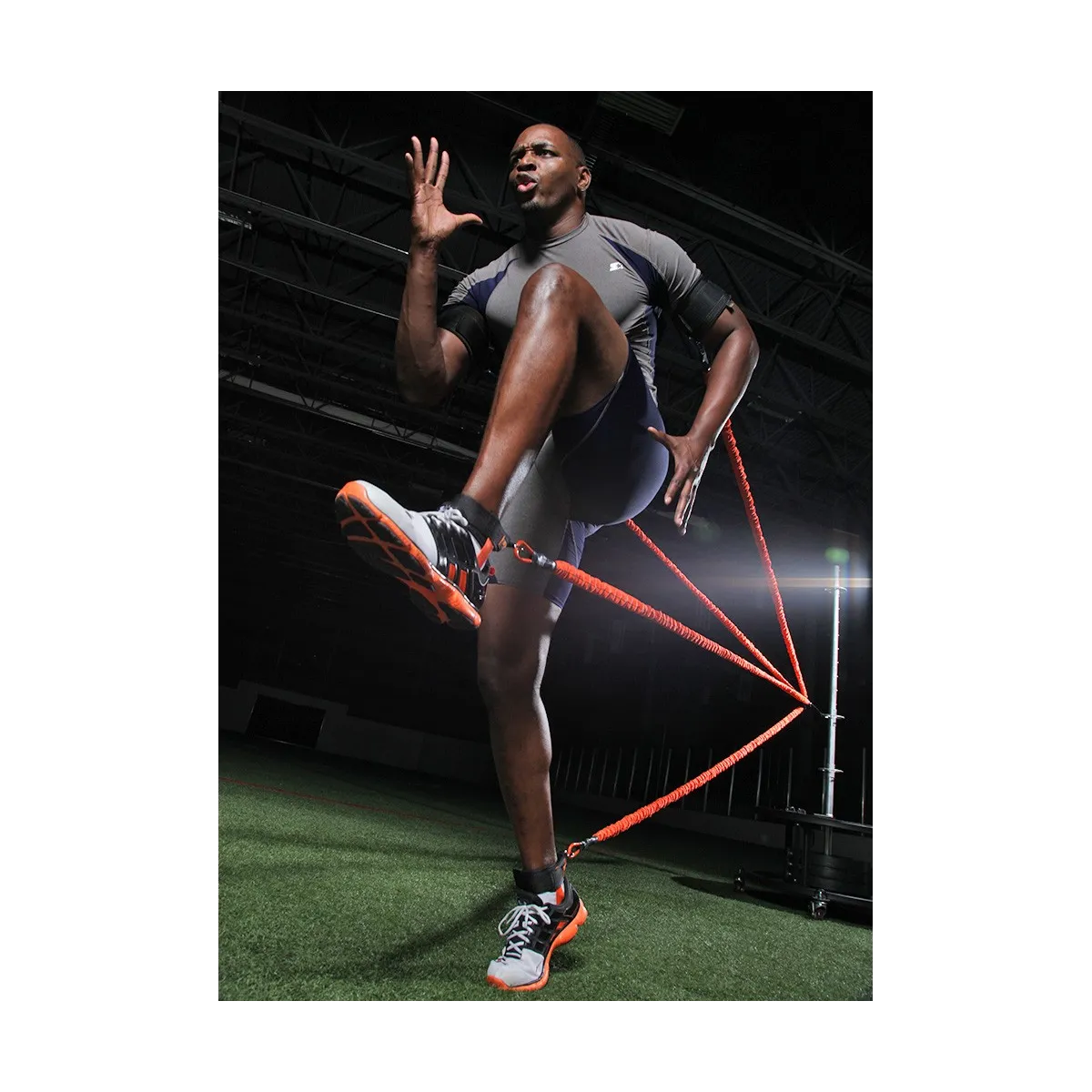 4268. Double Gun Stroops, 4 elastici 140 cm. con polsiere, cavigliere e attacco universale