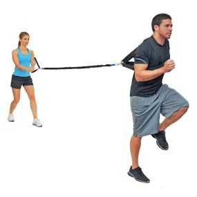 Variable Resistance Trainer, elastico da 305 cm. con imbragatura pettorale e maniglia grande
