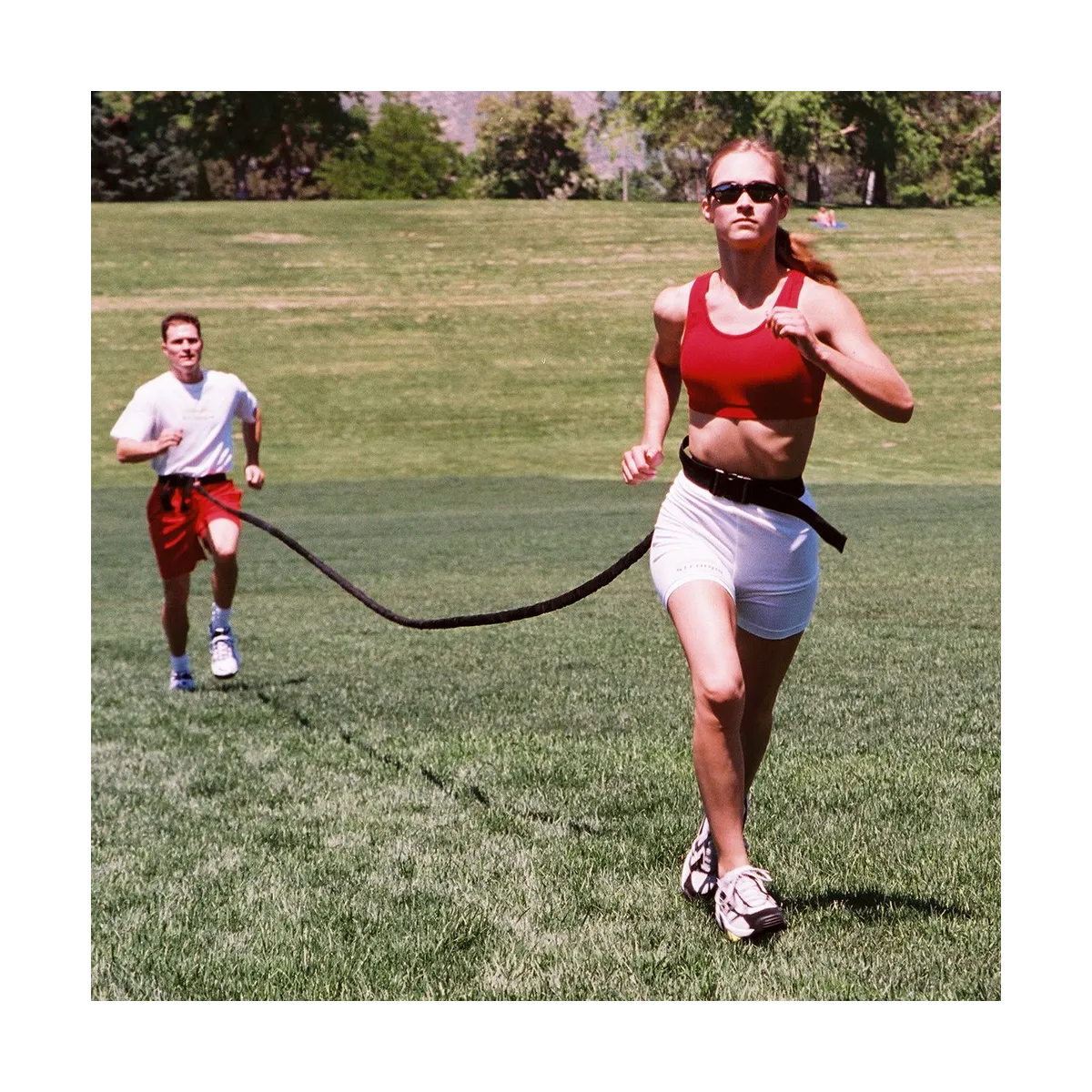 Kit con elastico Stroops per supervelocità lunghezza mt. 6,20 completo di 2 cinture regolabili