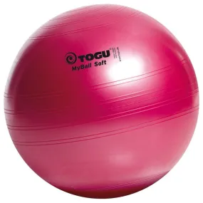 Palla ginnica Togu MyBall Soft colore rosso rubino, diam. 55