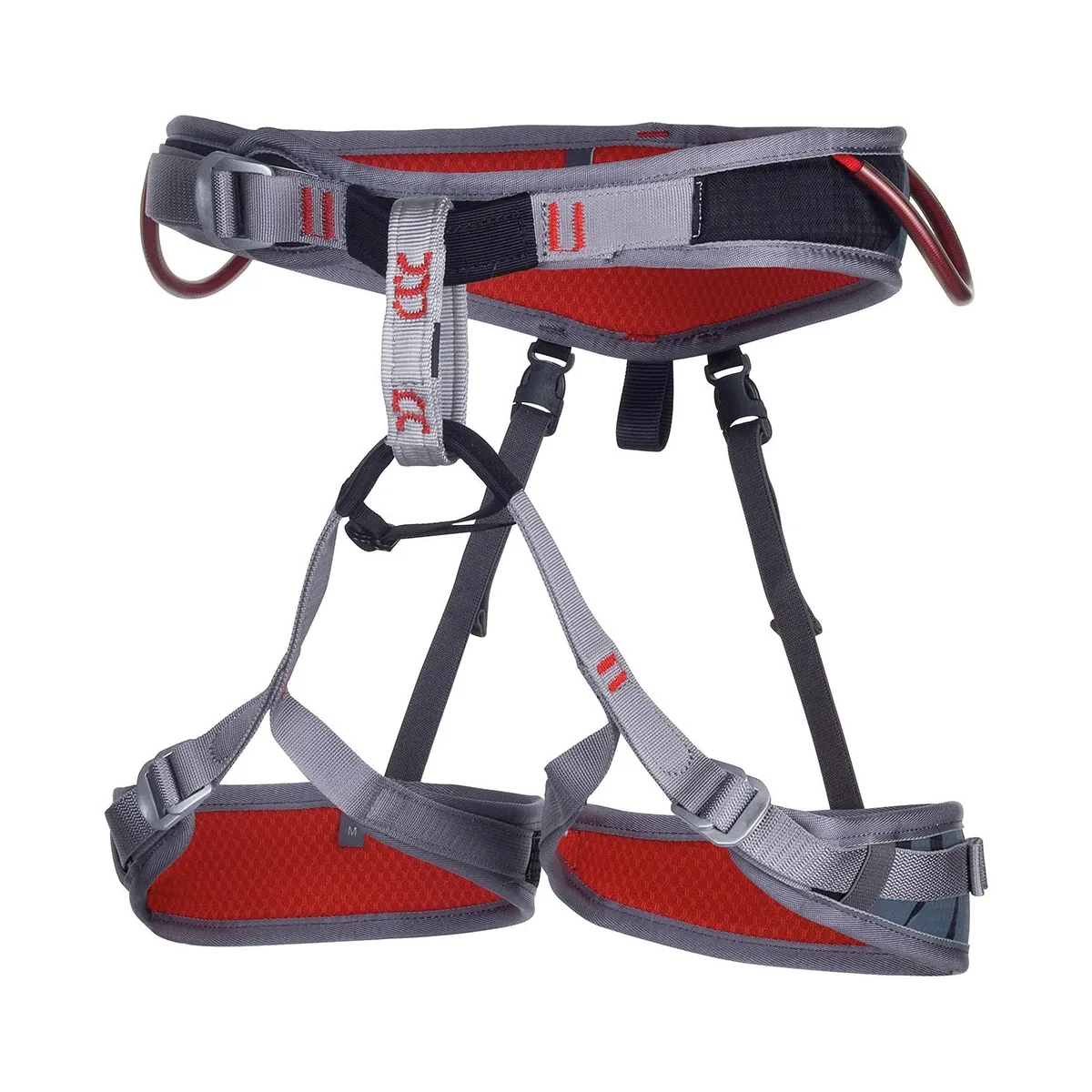 Imbracatura CAMP Flint regolabile, colore nero/rosso