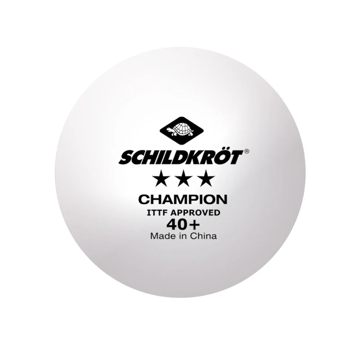 Confezione 3 palline ping pong Schildkroet Champion