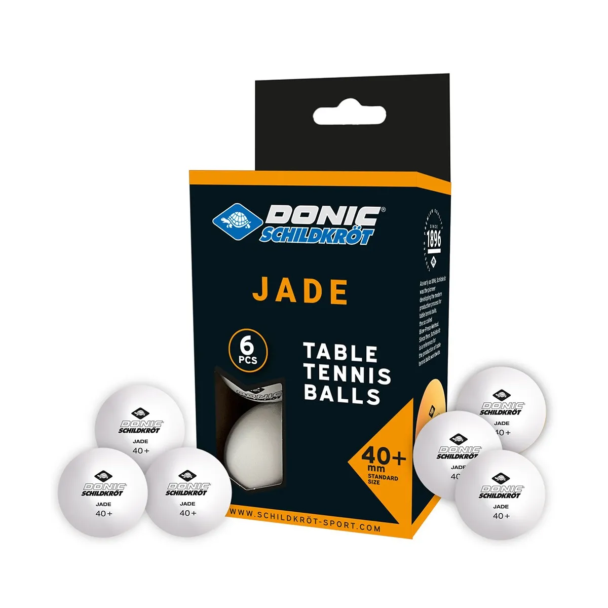 Confezione 6 palline ping pong Schildkroet T1 Jade per allenamento