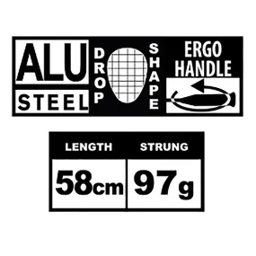 Dettagli racchetta badminton Torro Junior da 58 cm