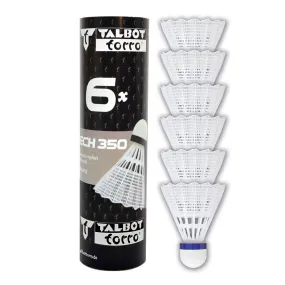 Set di 6 volani per badminton Torro Tech 350