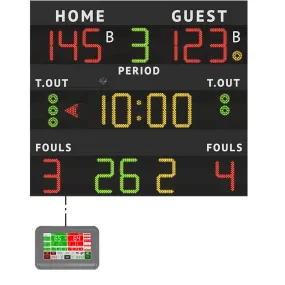 Tabellone elettronico segnapunti norme FIBA mod. MXL-G