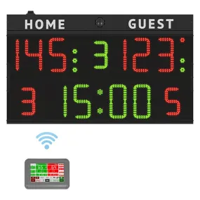 Tabellone elettronico multisport, COMPLETO di consolle Wireless
