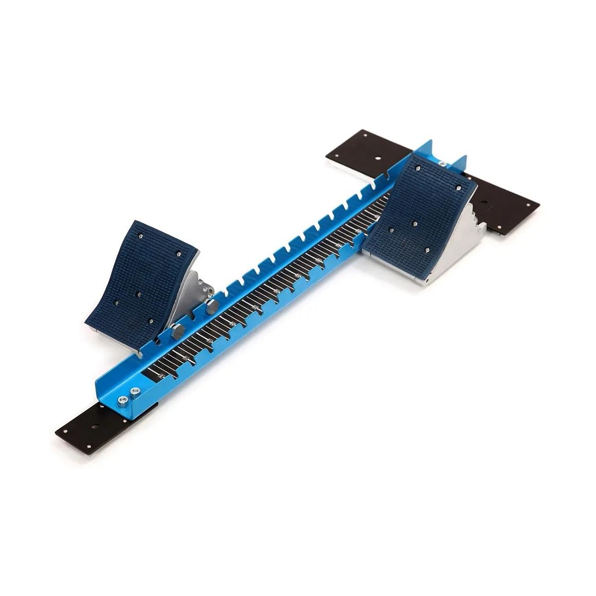 Blocco partenza in acciaio con ceppi regolabili