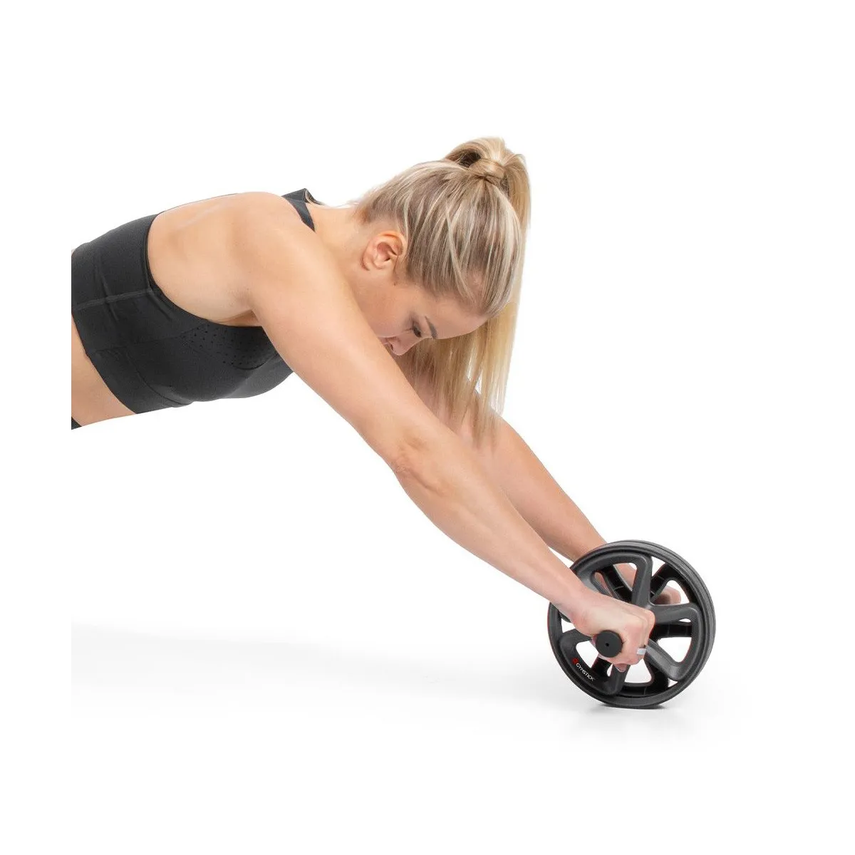 Ab Roller Pro Gymstick con modella