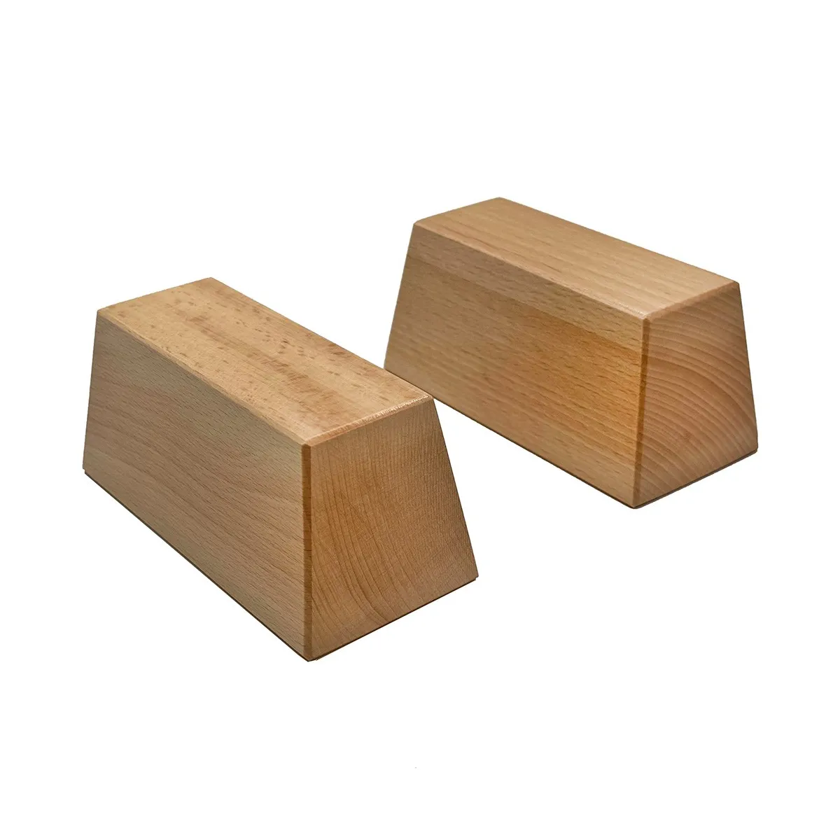 coppia di ceppi Baumann in legno per ginnastica