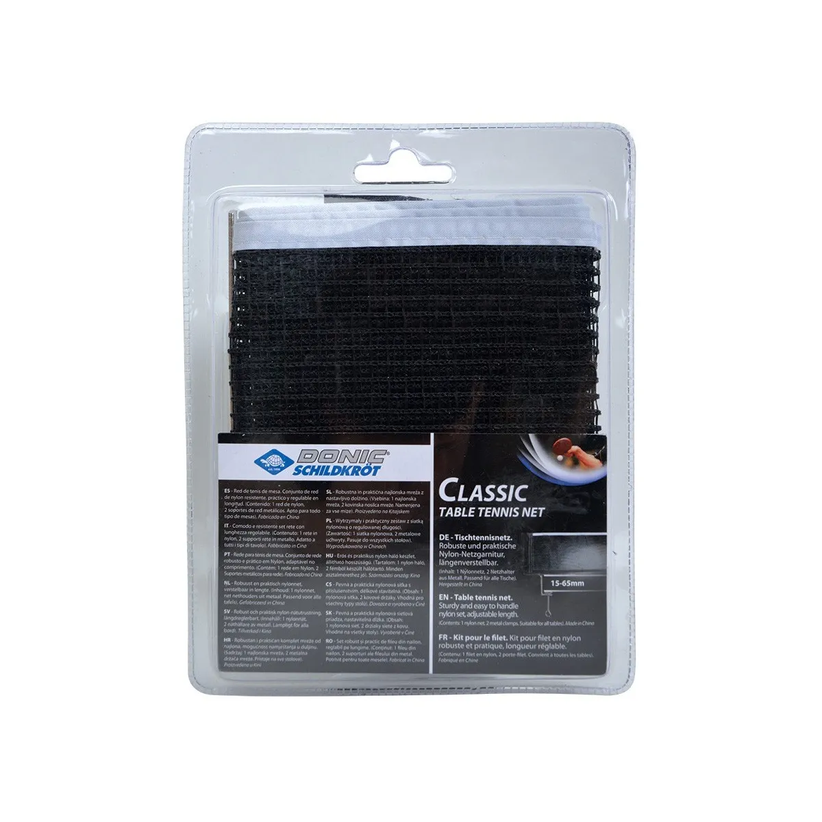 Set supporti con retina Donic Classic regolabile per ping pong